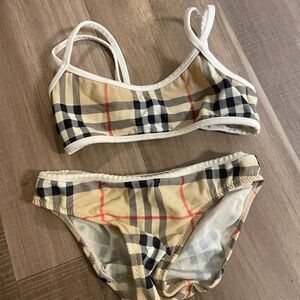 Burberry kids Swimwear Set in Classic Check Patten